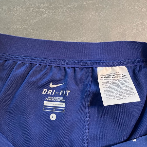 Cute Nike Dri-fit shorts size large Dark blue - Picture 3 of 4